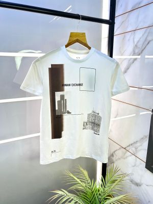 Arman_i Exchange White Round Premium Neck T-shirt F1923-WH