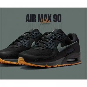 nikee Air Max 90 Black Gum Shoes 375