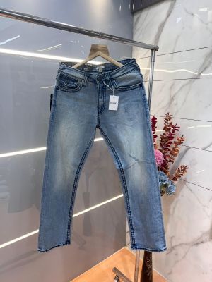 True Religio n Light Shade Premium Imported Stretchable Lycra Fabric Straight fit Denim with Back Flap pocket Design 3231