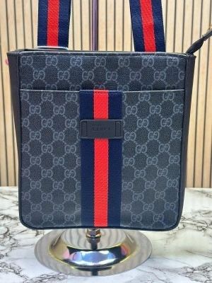 GUCC_I LUXURY SIDE BAG WITH DUST BAG HEAVY QUALITY (GREY) 8011G