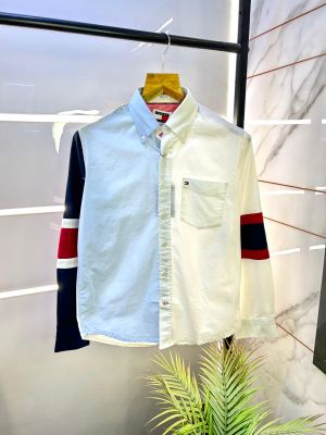 Tommy_Hilfiger White-Sky Oxford Lycra Premium Shirts F2752-W2