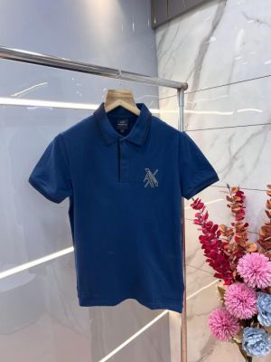 Arman i Exchange Inkblue Premium Cotton Lycra Pique fabric Polo Tshirt with Emboss Logo 3115