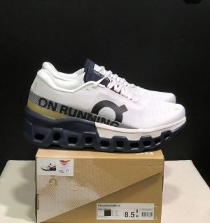 On running cloudmonster 2 white midnight navy