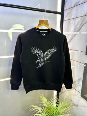 Arman_i Exchange Imported Black Super Premium Sweatshirts F3175-B2