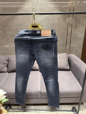 SALE DOLCE & GABBAN_A BLUE WASH PREMIUM POCKET EMBROIDER DENIM