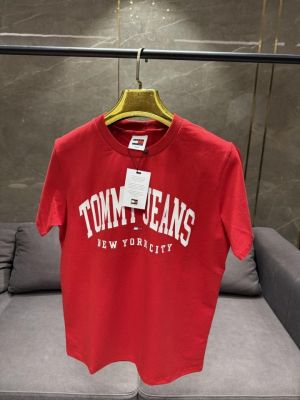 SALE TOMMY HILFIGE_R RED PREMIUM PRINT TSHIRT