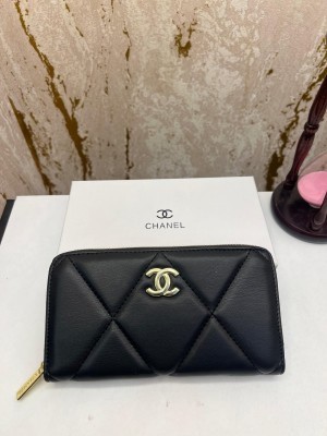 CHANEL_LONG_ZIP_AROUND_WALLET_WITH_BOX_(CHANEL-60017_BLACK)