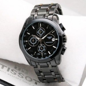 TISS OT BLACK CHRONOGRAPH WATCH PREMIUM QUALITY