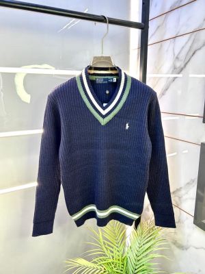 Ralph_Lauren Navy Imported knitted Super Premium Pullovers F3181-NY