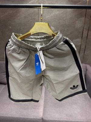 SALE ADIDA_S ORIGINALS LIGHT GREY PREMIUM FABRIC SHORTS