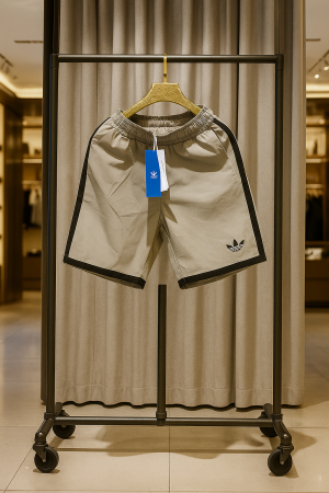 SALE ADIDA_S ORIGINALS BEIGE PREMIUM FABRIC SHORTS