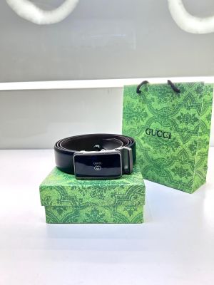 Gucc_i Auto Lock Belt Black Fa 94