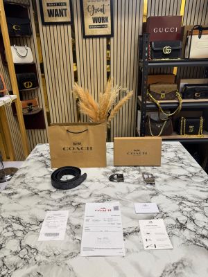 Coac_h Reversible Signature Belt Combo Includes Box Dust Bag And Carry Bag (06-CO)