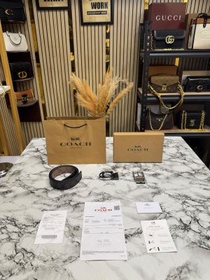 Coac_h Reversible Signature Belt Combo Includes Box Dust Bag And Carry Bag (04-CO)