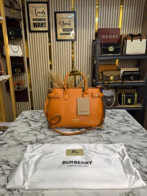 Burberr_y Banner Hand Bag With Dust Bag Including Card (Brown)