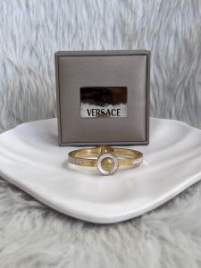 Versace Medusa Small Front Logo Gold Bracelet For Her With Original Box