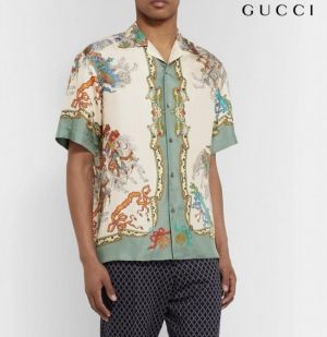 Gucc_i Printed Turkey Imported Extra Premium Highly Demanded Half Shirt