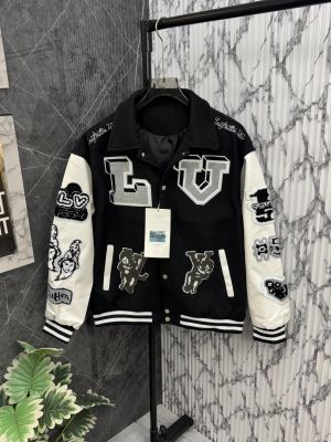 LOUIS.VUITTON.100%.IMPORTED.ALL.OVER.EMBROIDERY.PATCH.ON.FRONT.BACK.&.SLEEVES.VERY.PREMIUM.HEAVY.VARSITY.JACKET.CS242