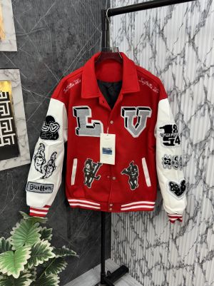 LOUIS.VUITTON.100%.IMPORTED.ALL.OVER.EMBROIDERY.PATCH.ON.FRONT.BACK.&.SLEEVES.VERY.PREMIUM.HEAVY.VARSITY.JACKET.CS242