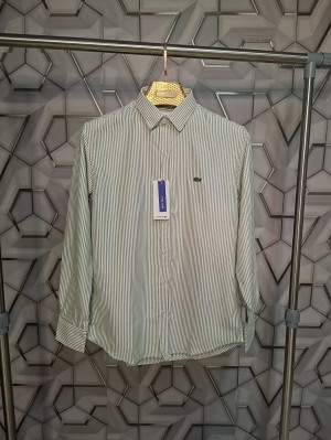 Lacoste_Green_Embroidery_Logo_Premium_Stripes_Shirt_(1379)