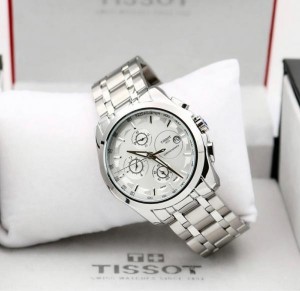 Tisso t 1853 Metal Chain Belt Chronograph FWhite