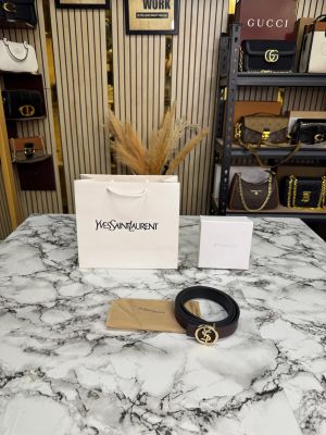 Ysl_Yves_Saint_Laurent_Logo_Premium_Ladies_Belt_With_Box_Dust_Bag_Includes_CarryBag_(Y41-Coffee)