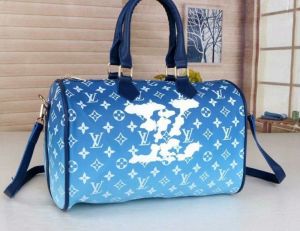 Vuitton Keepall Bandouliere Clouds Monogram 50 Blue