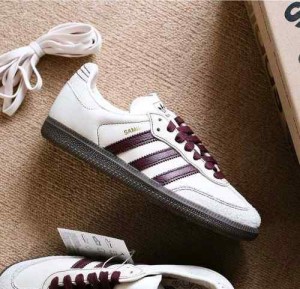 Adidas_Samba_Wonder White Cream Maroon