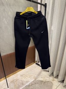 Nik e BLack Track pants with Bottom Zip