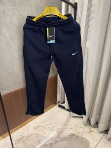 Nik e Navy Blue Track pants with Bottom Zip