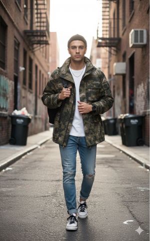 RALPH.LAUREN.CAMOUFLAGE.MILITARY.DESIGN.VERY.PREMIUM.JACKET.MR229