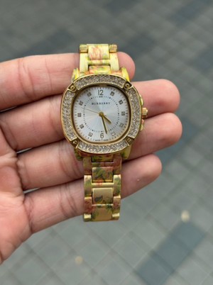 Burberry Gold Floral Print