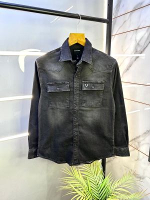 True Religion Black Super Premium Denim Shirt F3026-BL