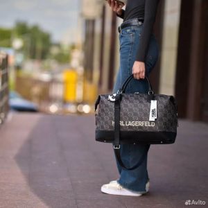 Karl Lagerfeld KIkonik 2.0 Logo Large Duffle  bag