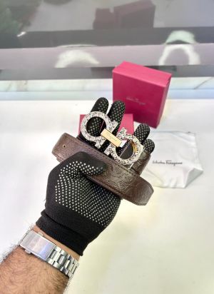 Ferragam_o Brown Golden Belt Fa 68