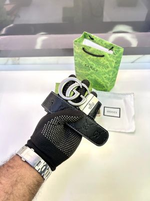 Gucc_i Black Silver Belt Fa 69