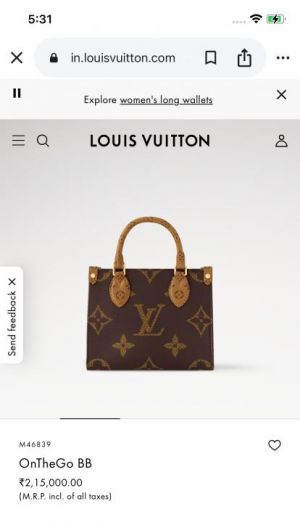 Louis_vuitton onthego BB mini size with double box 660