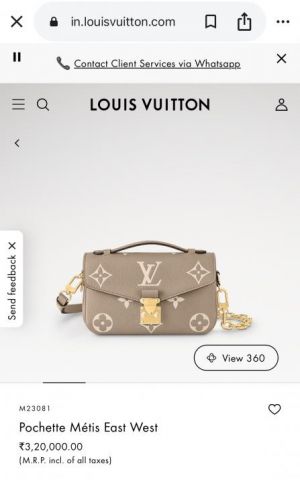 Louis_vuitton metis pochette East West with double box  663