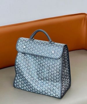 GOYARD  GOYARDINE CANVAS SAINT LEGER BACKPACK
