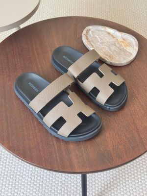 Hermes Chypre Sandals Brown