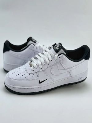 NIK.E AIRFORCE 1 WHITE BLACK MINI SWOOSH 2025