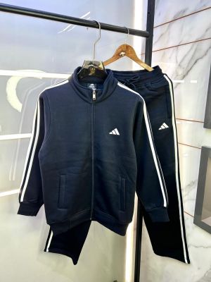 Adida s Navy Imported Embroidery Logo Super Premium Track Suit F3206-NY