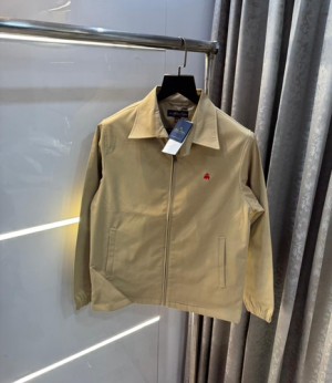 Brook s brothers khakhi premium embroidery logo bomber jacket