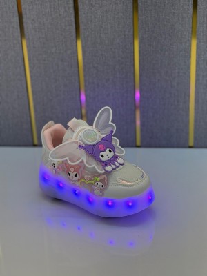 Wheel shoes with charging led lights