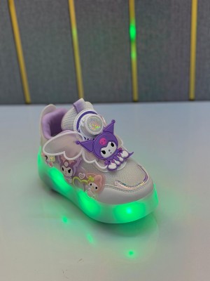 Wheel shoes with charging led lights