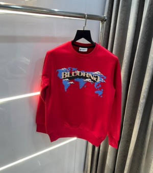 Bluorng red premium back print sweatshirt 