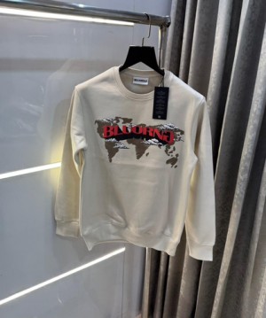 Bluorng cream premium back print sweatshirt 