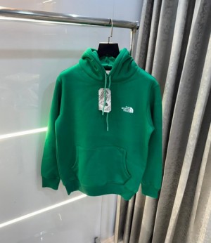 Nort h face green premium fleece hoodie