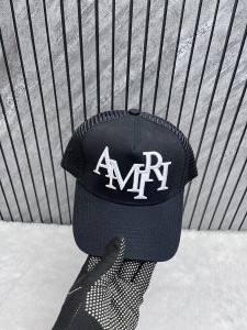 Amiri_Black_White_Front_Logo_Premium_Unisex_Trucker_Hat_With_Safety_Box