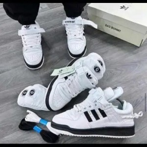 Adidas-Bad-Bunny-white-Black-Sneakers